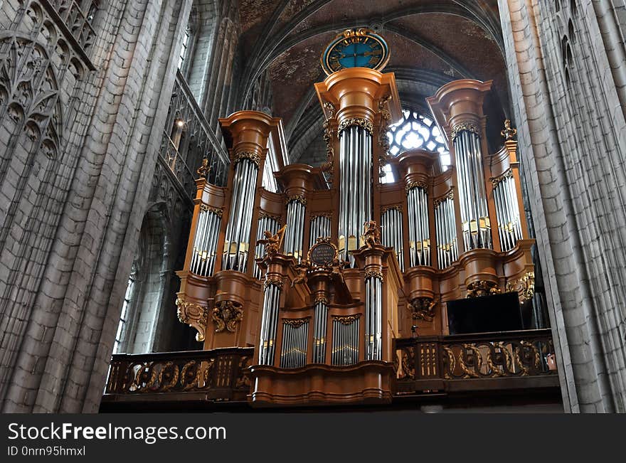 Cathedral, Building, Organ Pipe, Pipe Organ