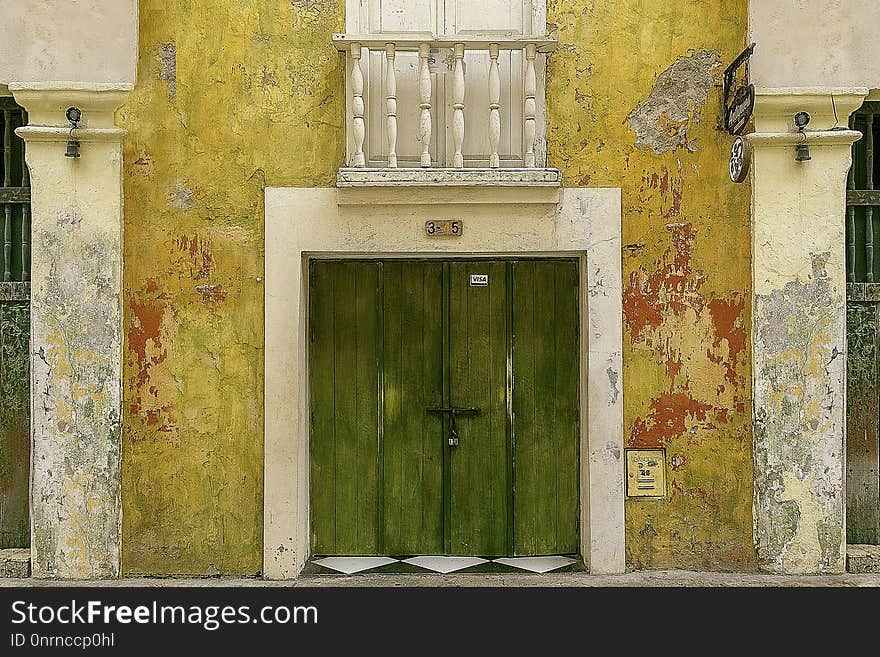 Door, Wall, Facade, Window