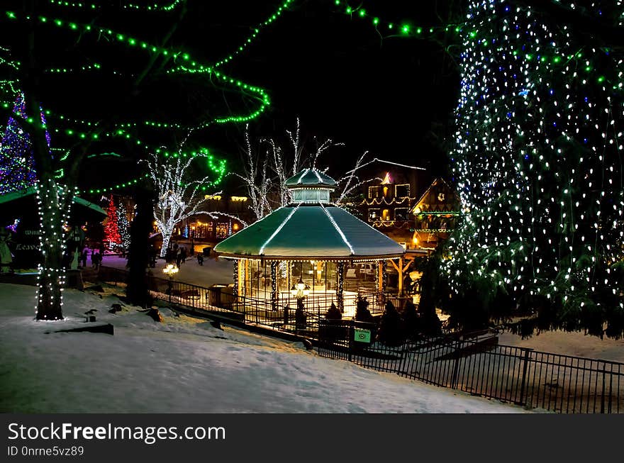 Night, Christmas Lights, Light, Tourist Attraction