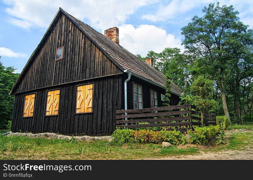 House, Property, Cottage, Log Cabin