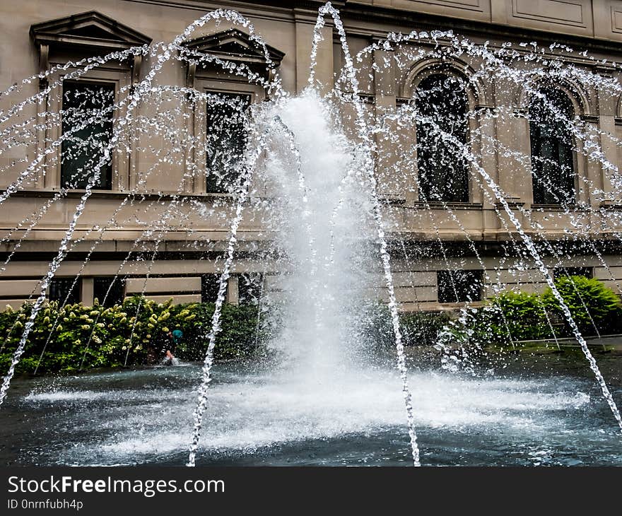 Water, Fountain, Water Feature, Reflection