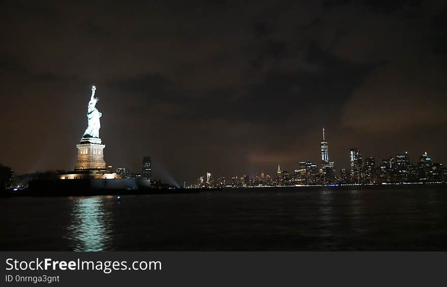 Skyline, Cityscape, Night, City