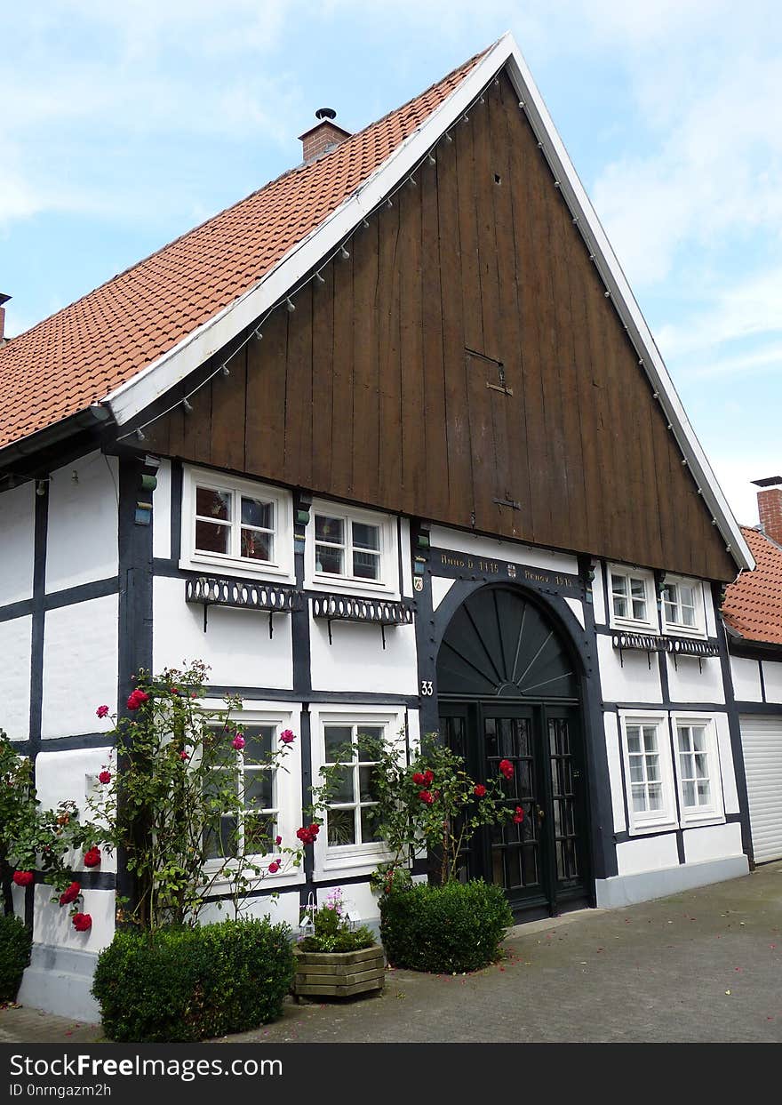 House, Facade, Building, Window