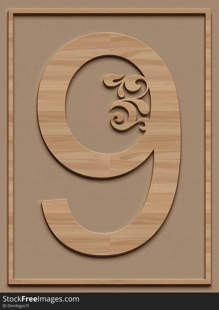 Font, Wood, Picture Frame, Number