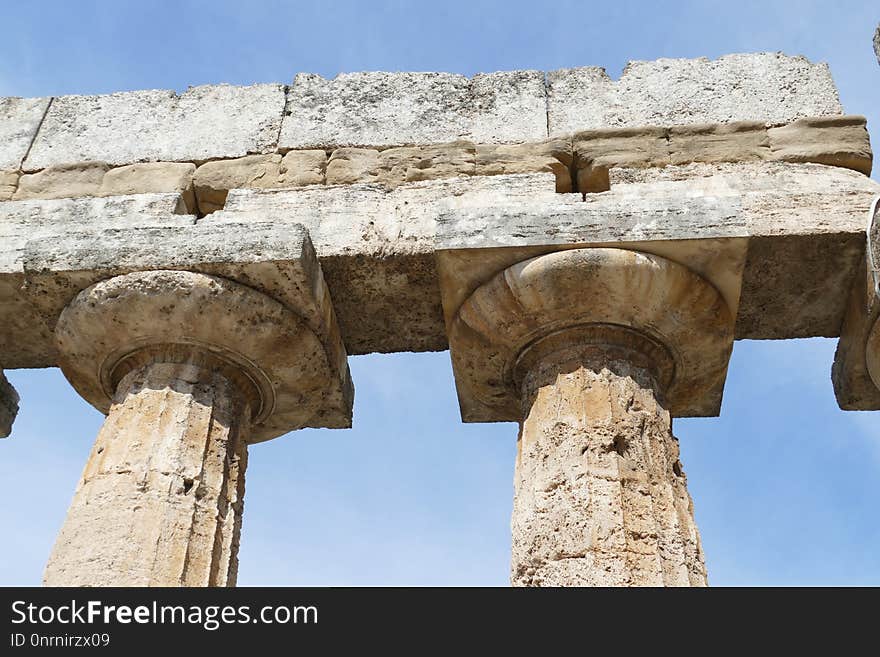 Historic Site, Column, Ancient History, Archaeological Site