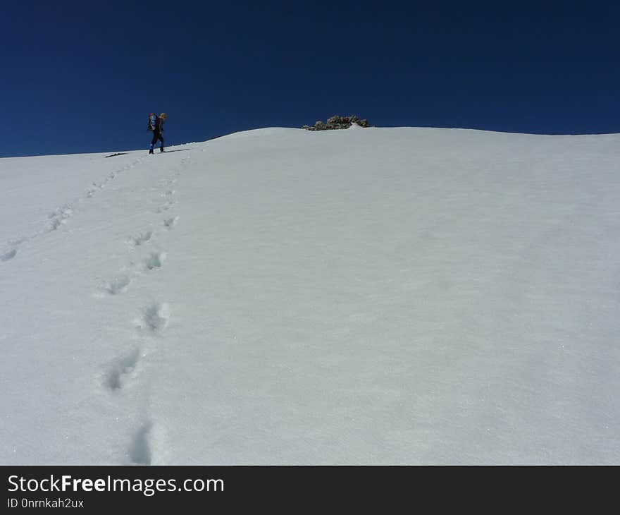 Ridge, Sky, Mountaineering, Piste