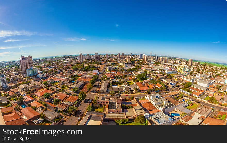 Metropolitan Area, Urban Area, City, Bird's Eye View