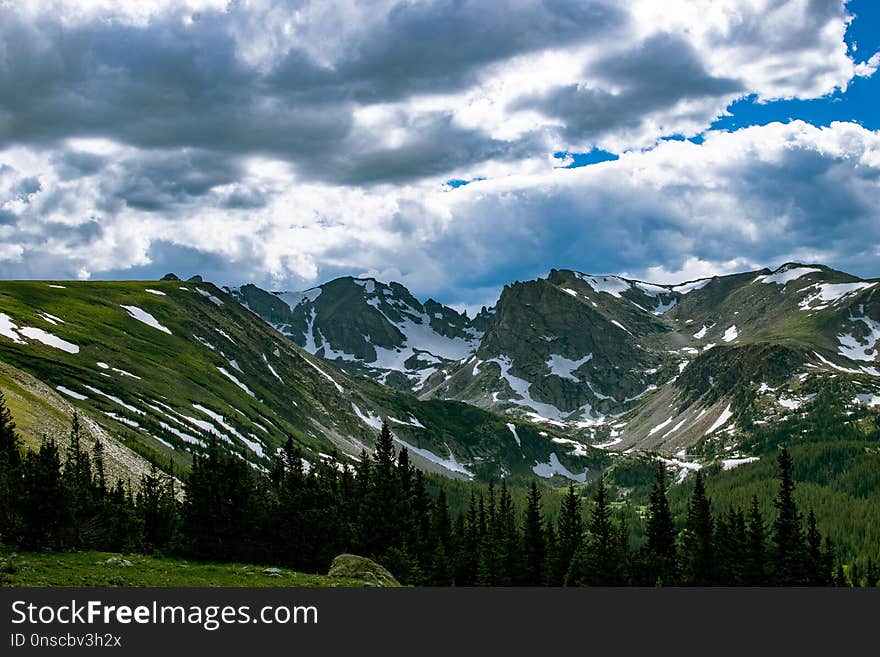 Mountainous Landforms, Sky, Nature, Mountain Range