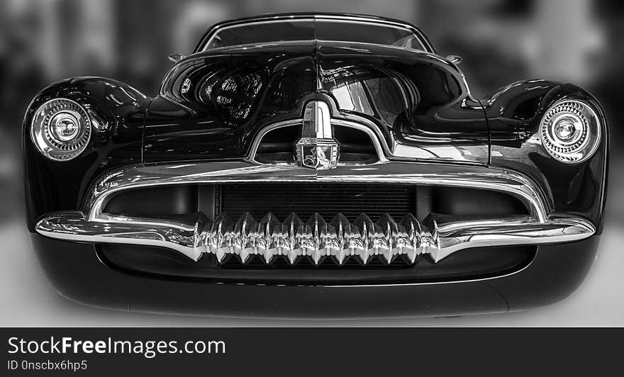 Car, Motor Vehicle, Black And White, Automotive Design