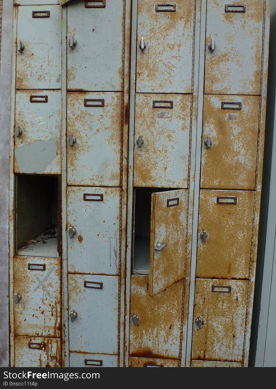 Locker, Wood, Wood Stain, Furniture