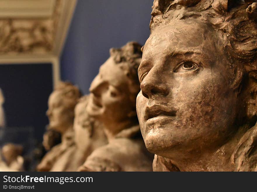 Sculpture, Statue, Head, Ancient History