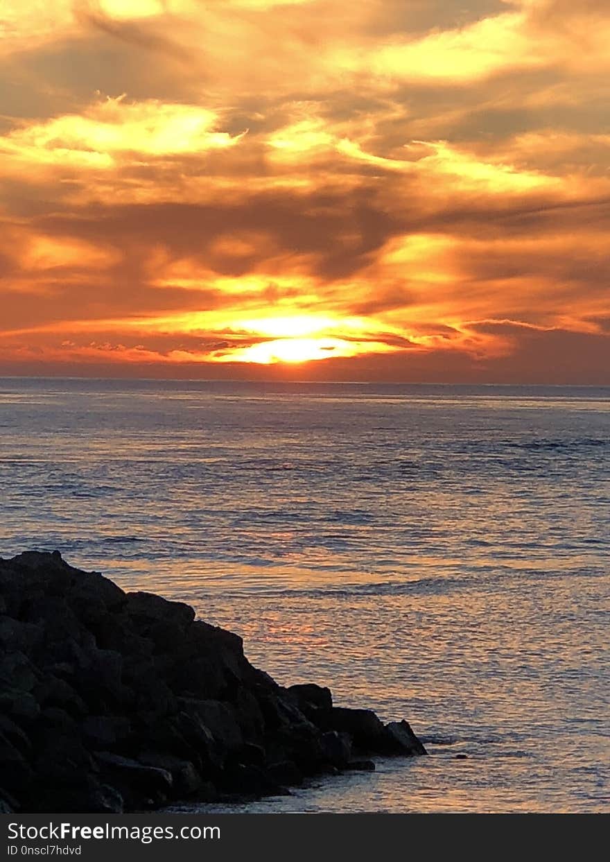 Sea, Horizon, Sky, Ocean