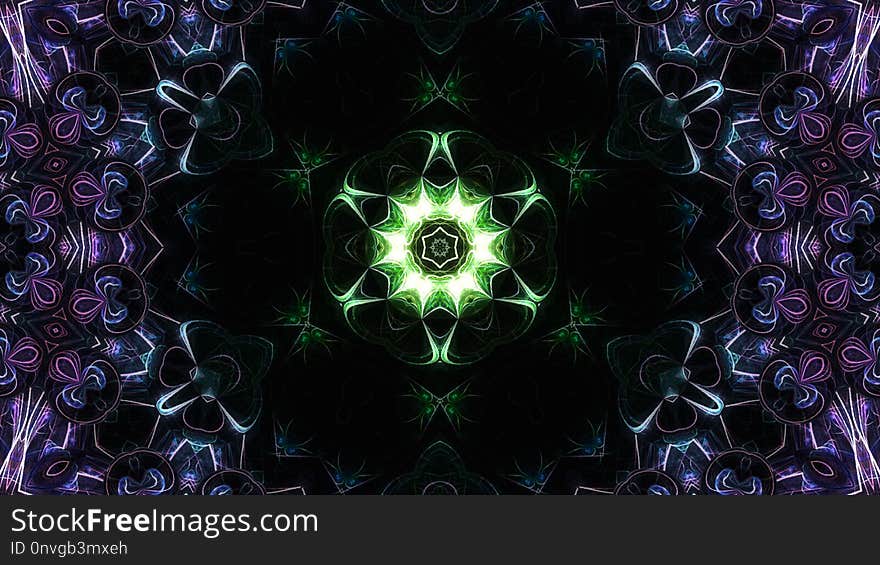 Fractal Art, Kaleidoscope, Psychedelic Art, Organism