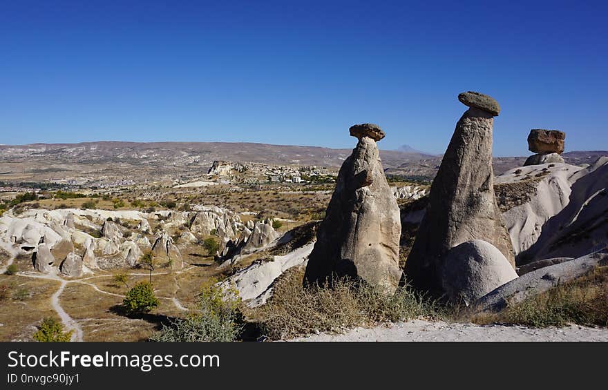 Badlands, Rock, Wilderness, Ecosystem