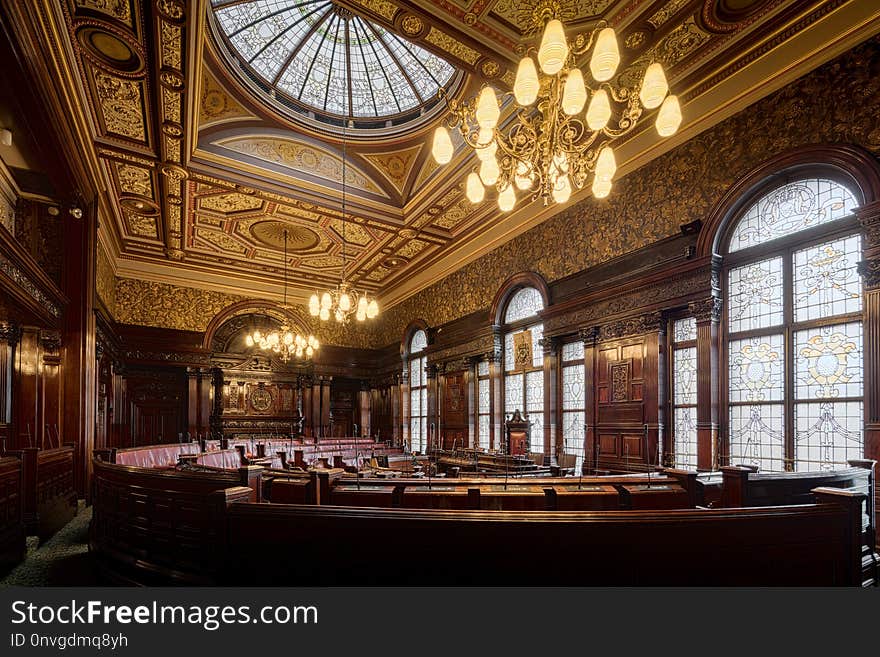 Lobby, Ceiling, Interior Design, Building