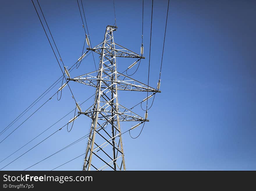 Sky, Electricity, Overhead Power Line, Electrical Supply