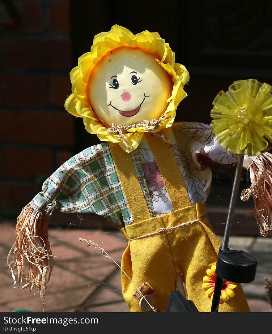 Yellow, Scarecrow, Toy, Doll