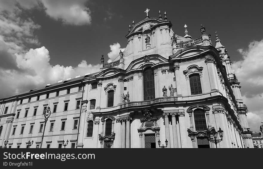 Sky, Black And White, Landmark, Building