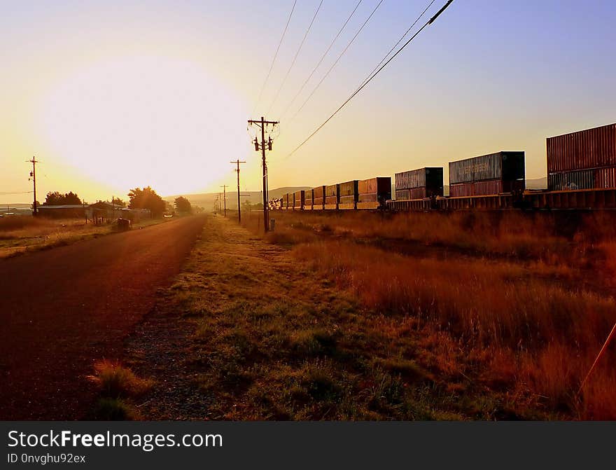 Sky, Track, Transport, Dawn