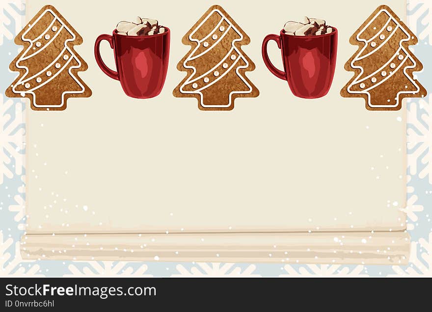 Christmas border composition. Printable Christmas festive border layout. Christmas decorations for background design with copy space great for creating greeting cards, invitations, and more. Christmas border composition. Printable Christmas festive border layout. Christmas decorations for background design with copy space great for creating greeting cards, invitations, and more