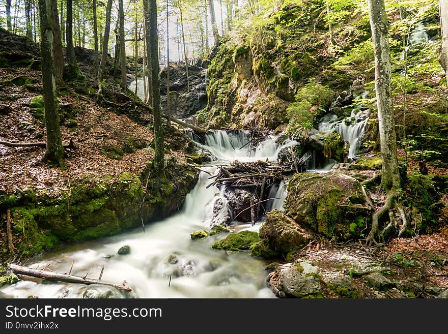 Water, Nature, Waterfall, Stream