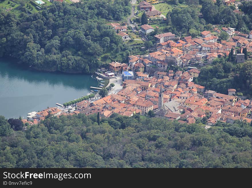 Village, City, Hill Station, Lake