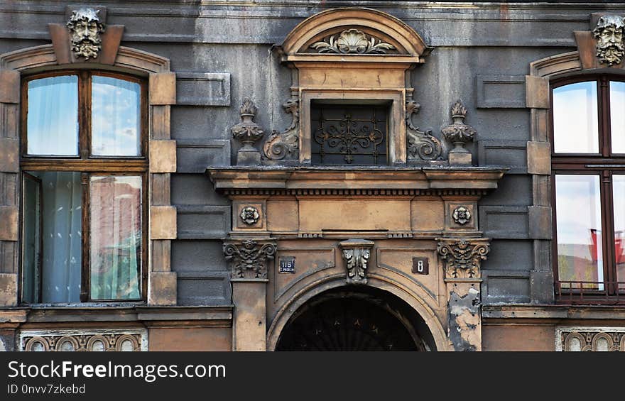 Landmark, Building, Arch, Facade