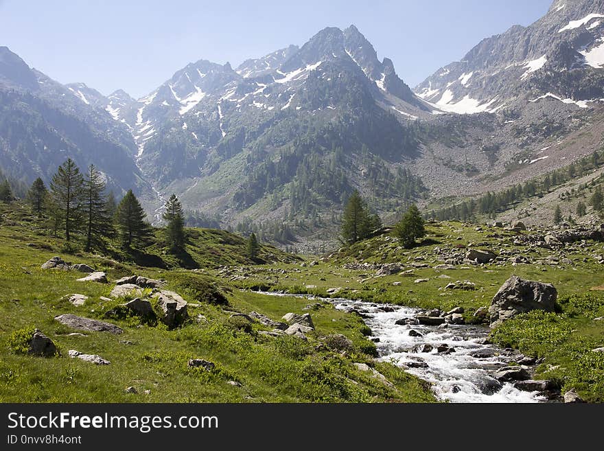 Mountainous Landforms, Mountain, Valley, Mountain Range