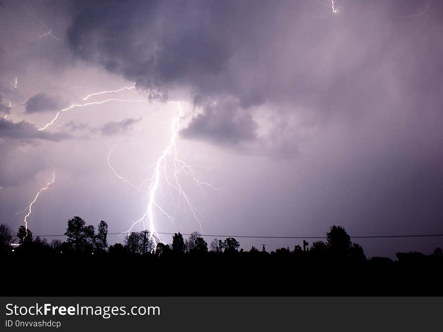 Sky, Lightning, Thunder, Atmosphere