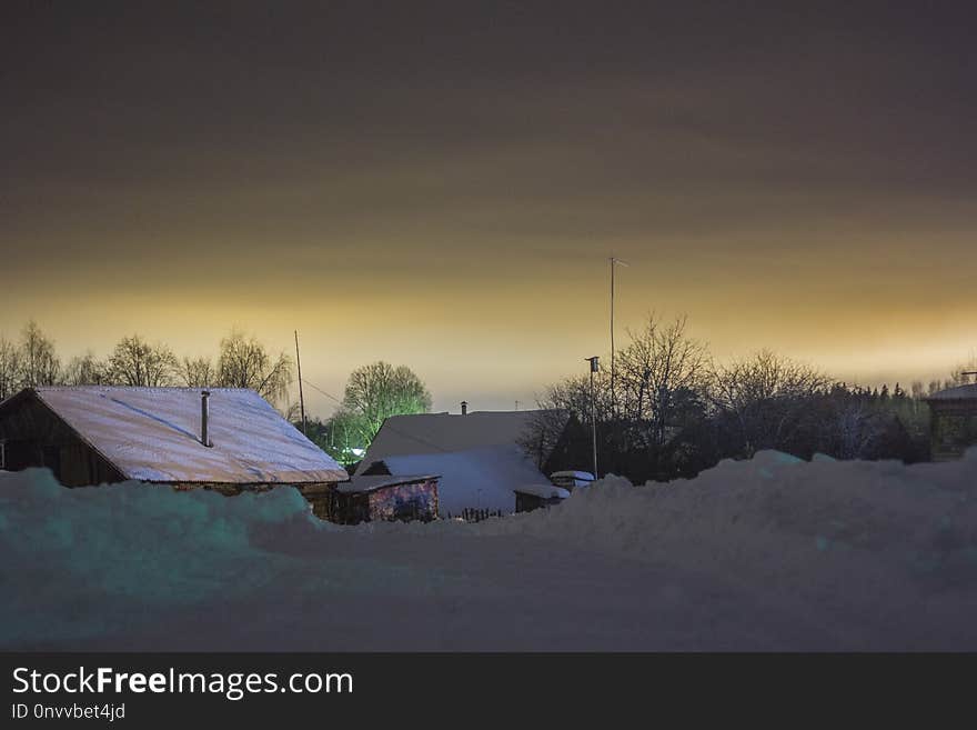 Sky, Snow, Winter, Freezing