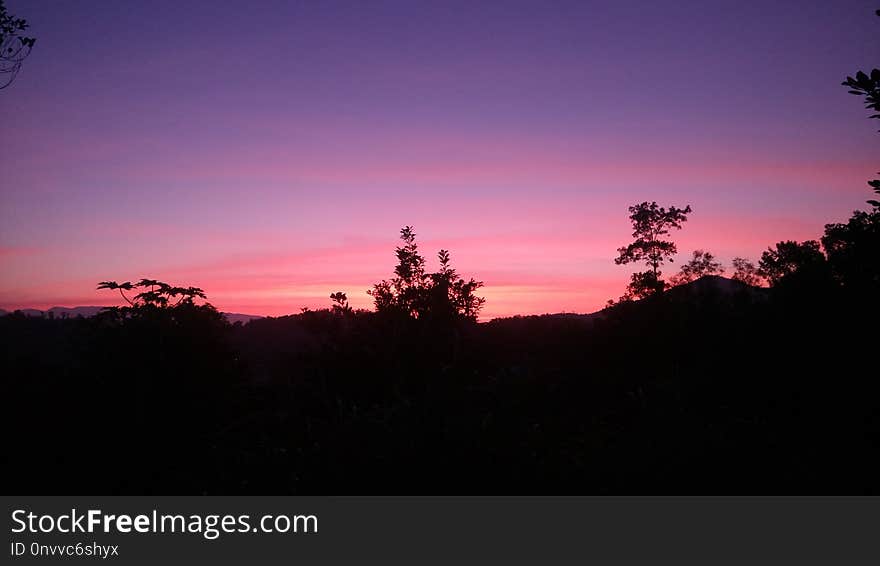 Sky, Afterglow, Dawn, Red Sky At Morning