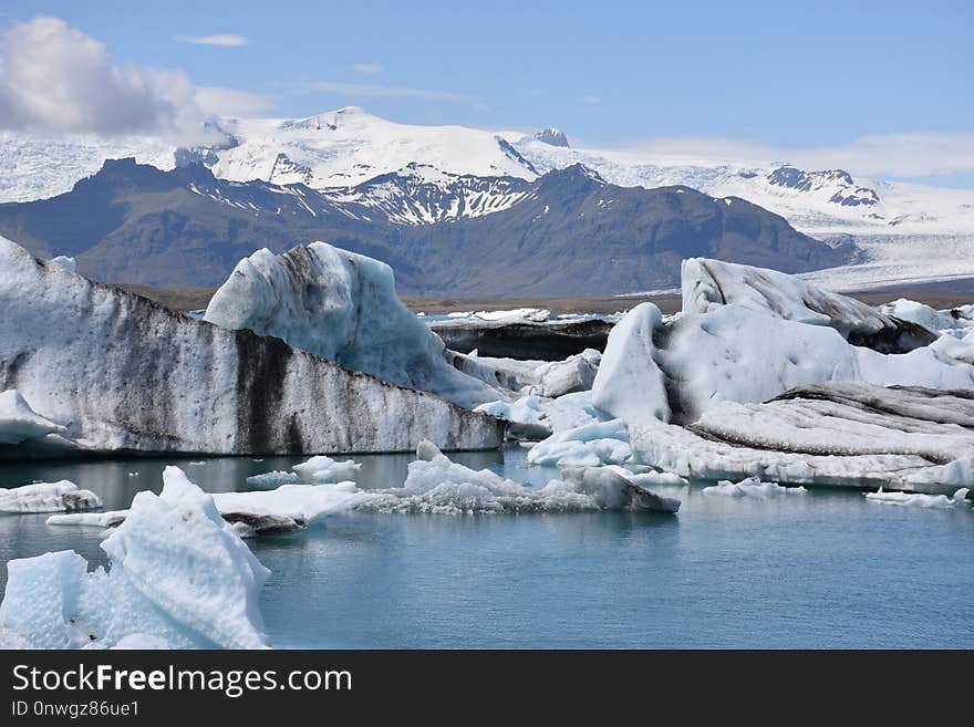 Glacial Lake, Glacier, Arctic, Glacial Landform