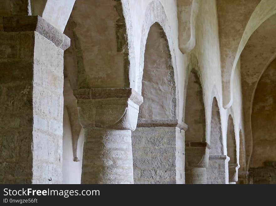 Column, Arch, Historic Site, Structure