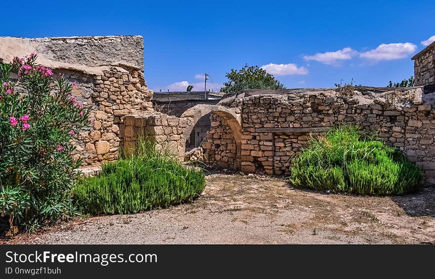 Property, Ruins, Wall, Sky