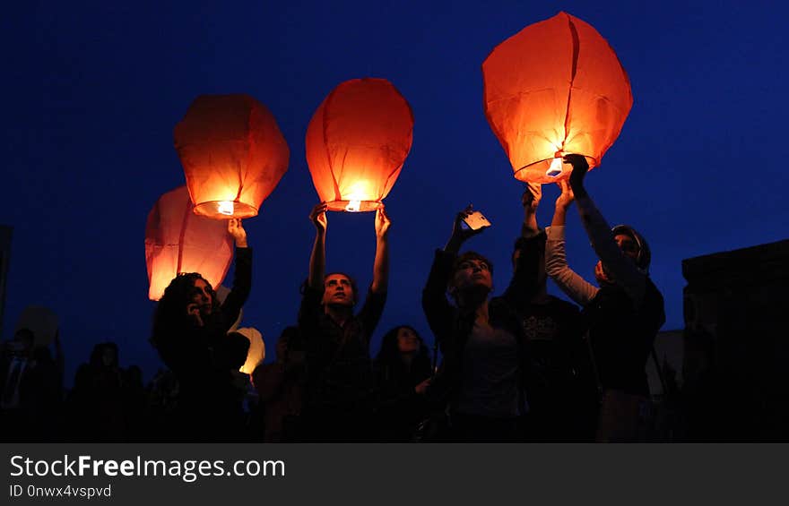 Hot Air Balloon, Lighting, Sky, Fun