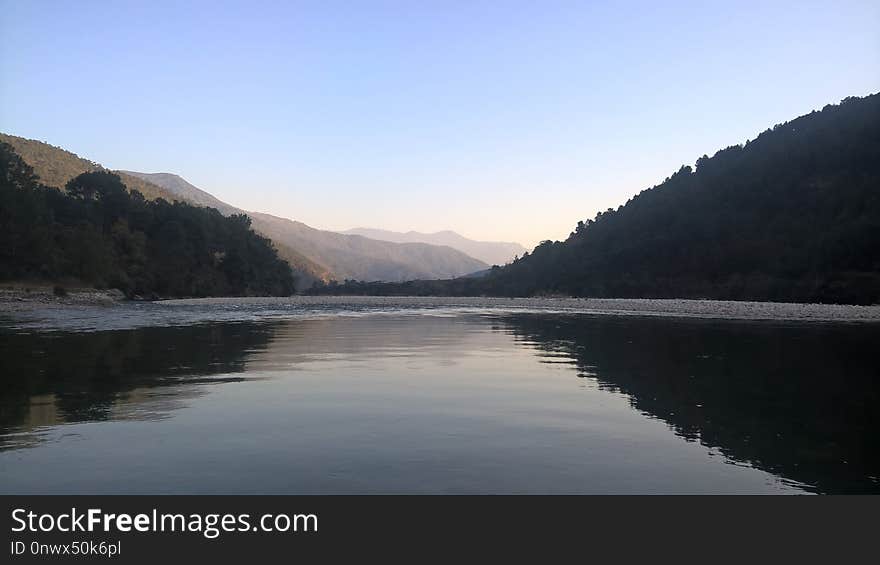 River, Reflection, Loch, Water Resources