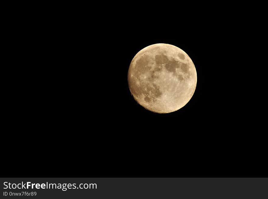 Moon, Night, Atmosphere, Sky