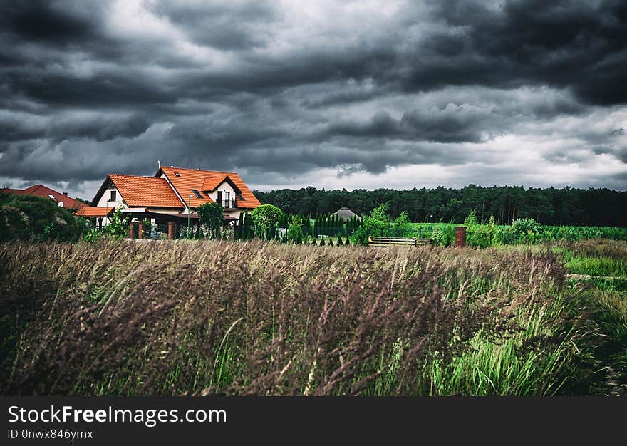 Sky, Cloud, Field, Farm