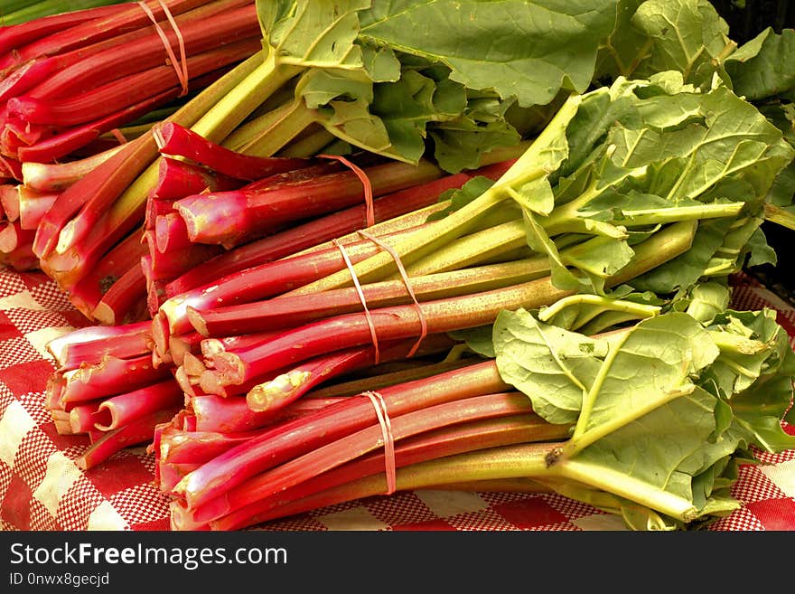 Vegetable, Natural Foods, Local Food, Rhubarb