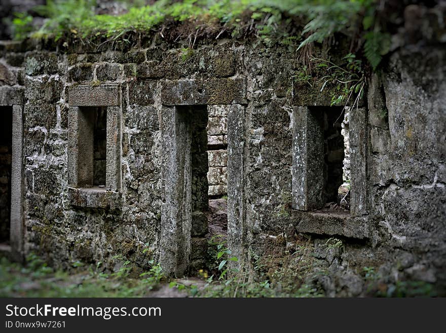 Ruins, Archaeological Site, Wall, Grass