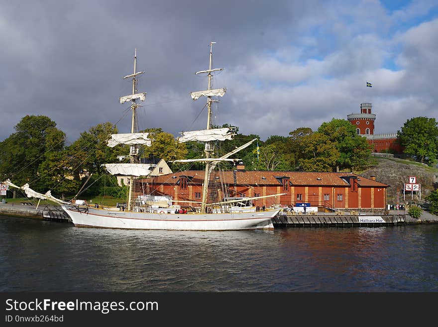 Waterway, Tall Ship, Sailing Ship, Ship