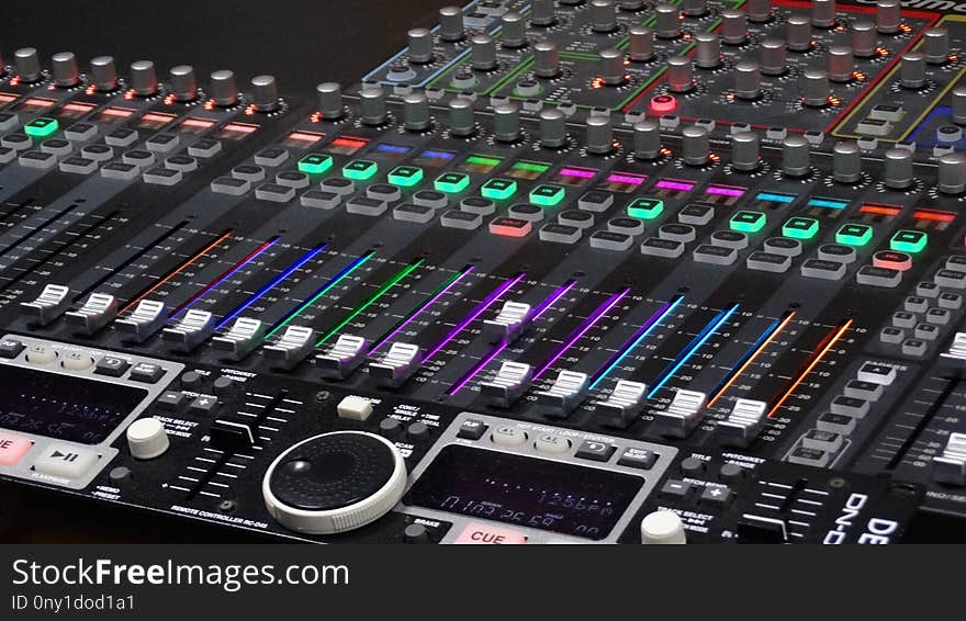 Mixing Console, Audio Equipment, Electronics, Electronic Device