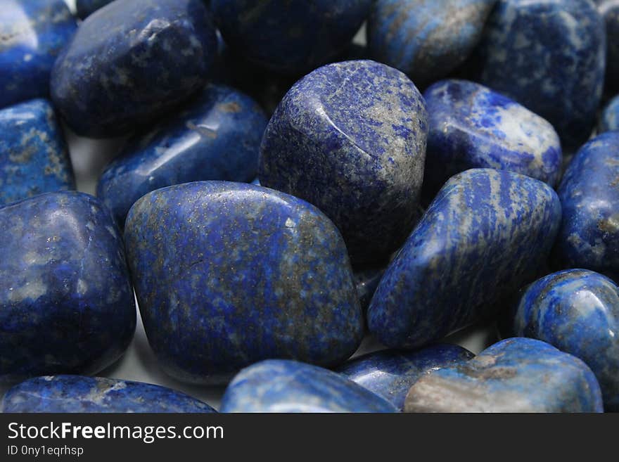 Blue, Pebble, Rock, Bead