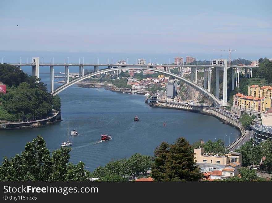 Bridge, Waterway, City, River