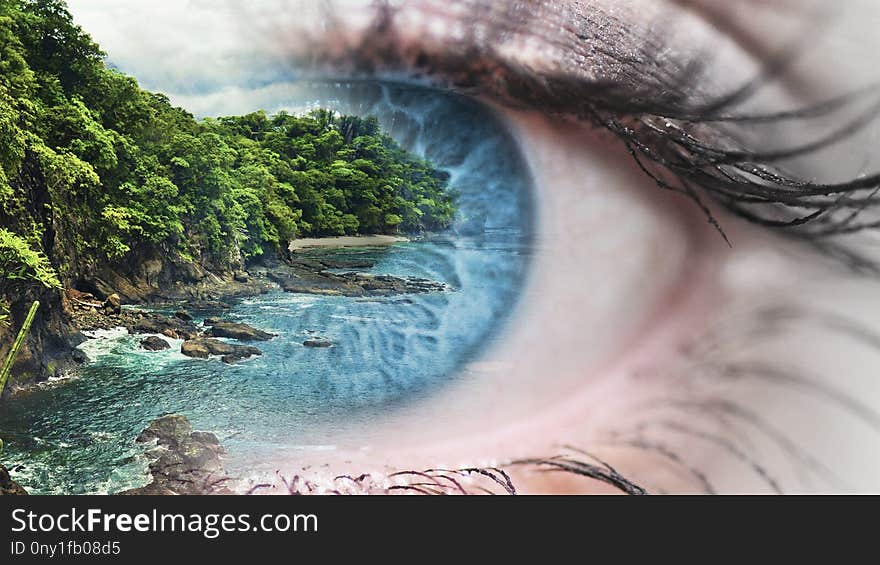 Water, Eye, Close Up, Water Resources