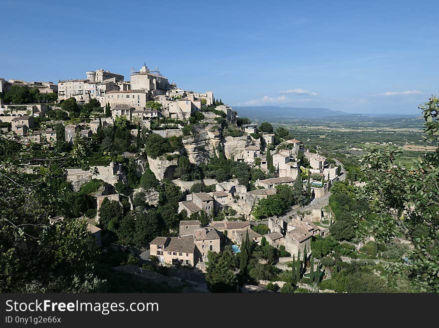 Mountain Village, Village, City, Sky