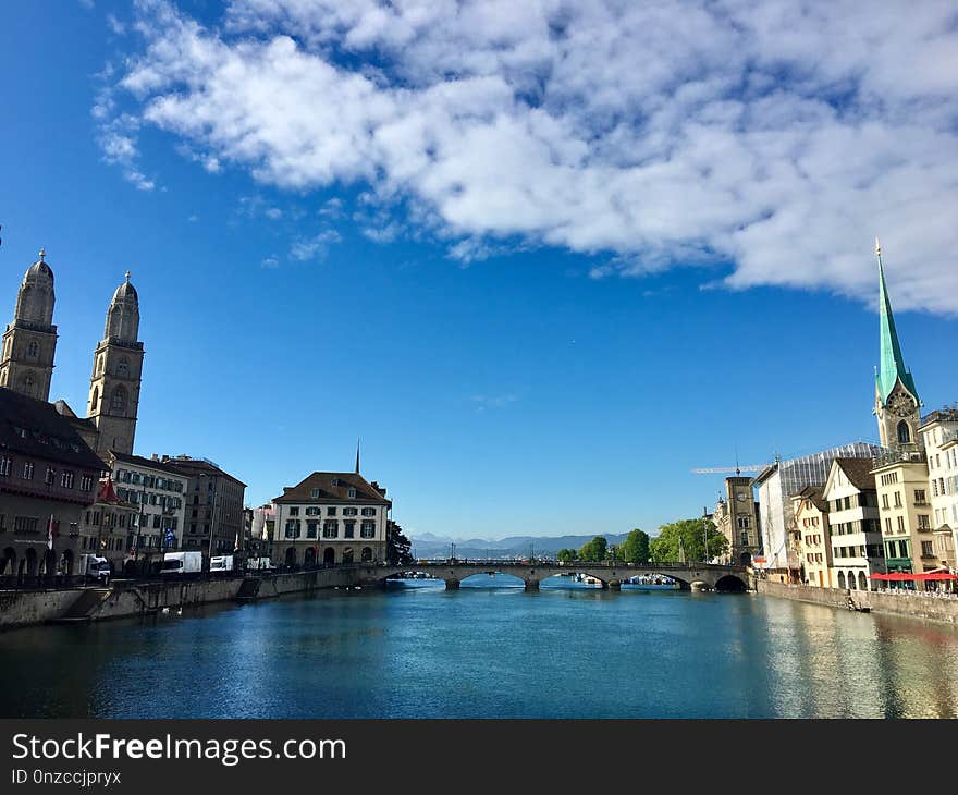 Sky, Waterway, Landmark, Town