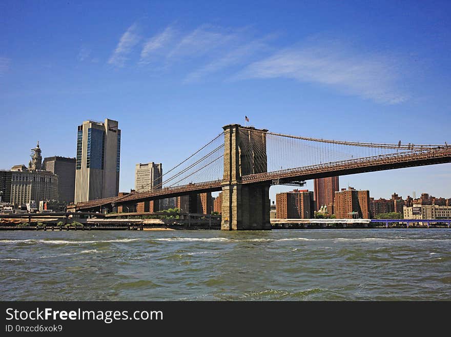 Bridge, Skyline, City, Skyscraper