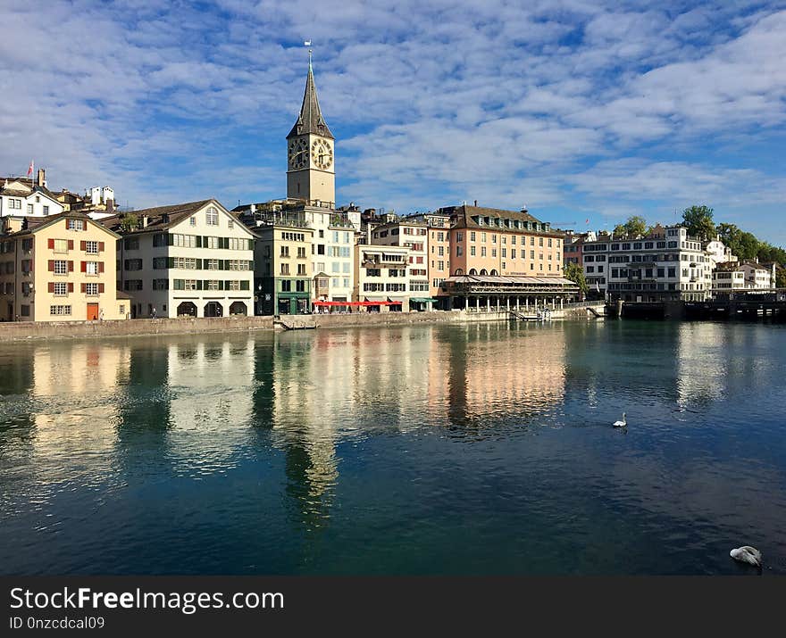 Reflection, Water, Sky, Waterway