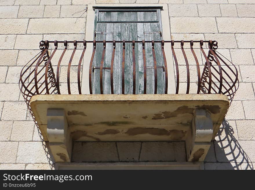 Balcony, Iron, Handrail, Window